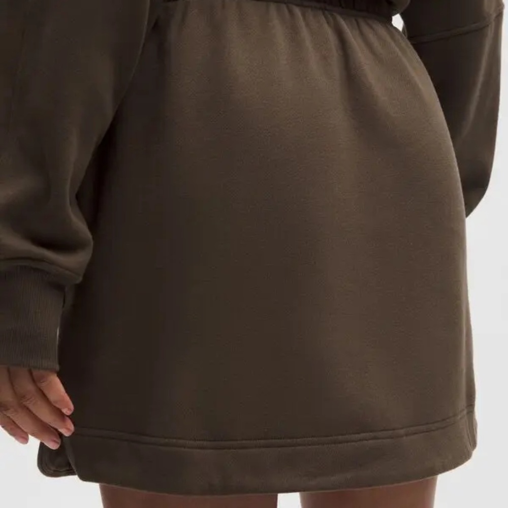 ✨ Lululemon | Scuba Cinch-Waist Mini Dress | Olive Brown | XL - Picture 7 of 12